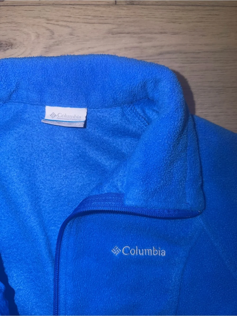 Columbia Bright Blue Full-Zip Fleece Jacket